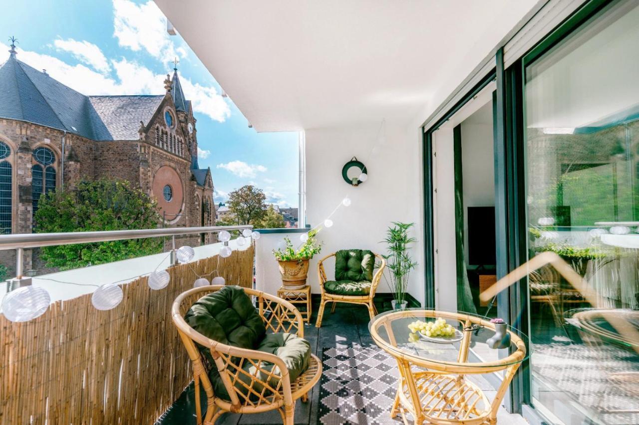 Gruene Wohnoase - Stilvoll - Balkonidylle - Zentrum Neuwied Bagian luar foto